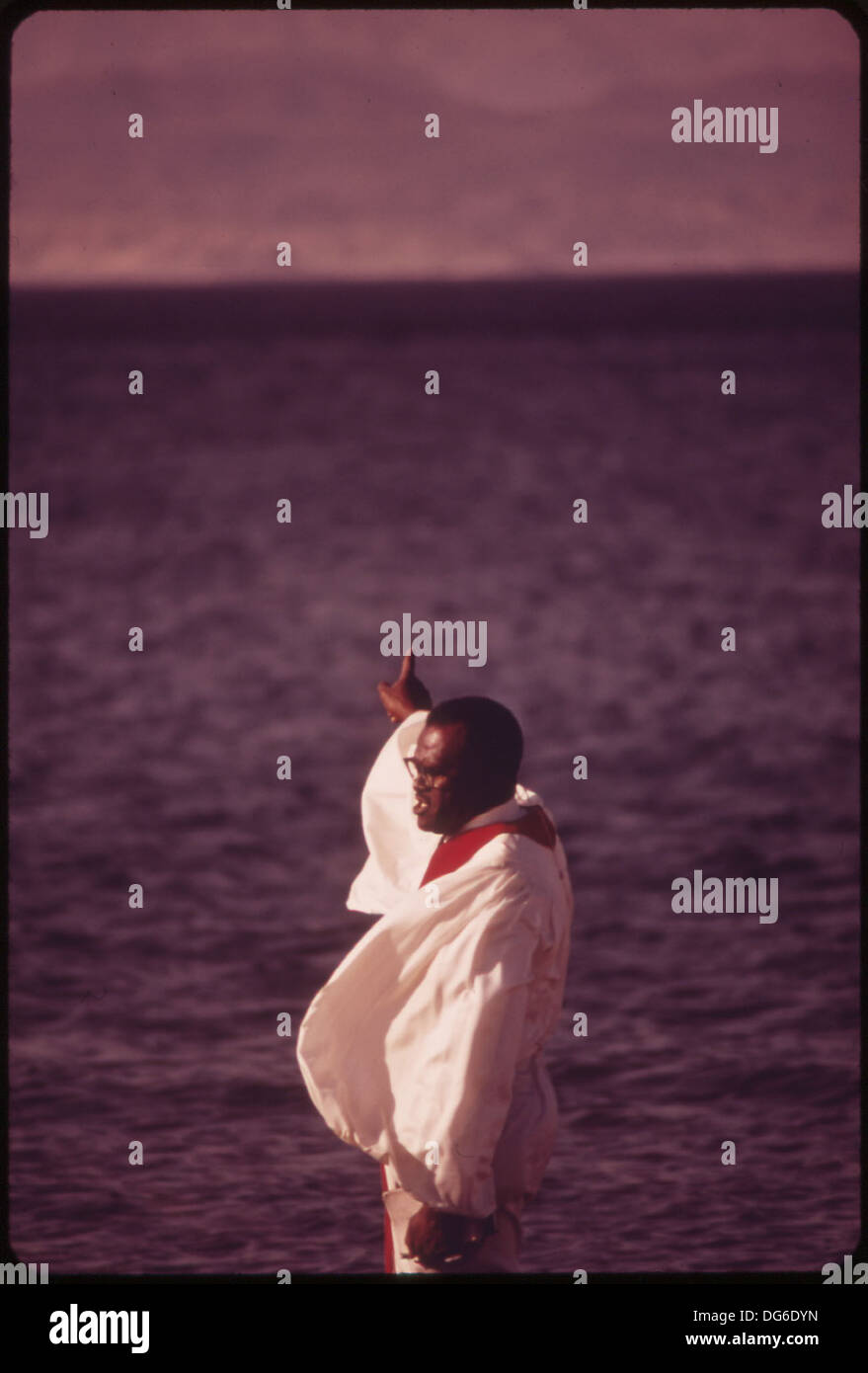 BAPTISM CEREMONY PERFORMED BY MEMBERS OF NORTH LAS VEGAS CHURCH OF GOD