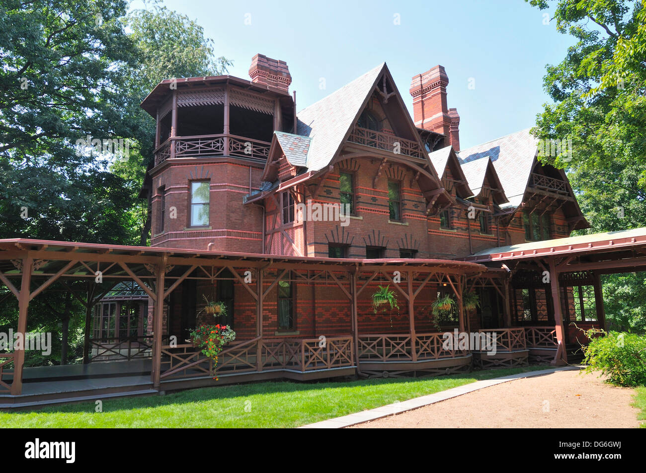 Mark Twain house, Hartford, Connecticut, USA Stock Photo - Alamy