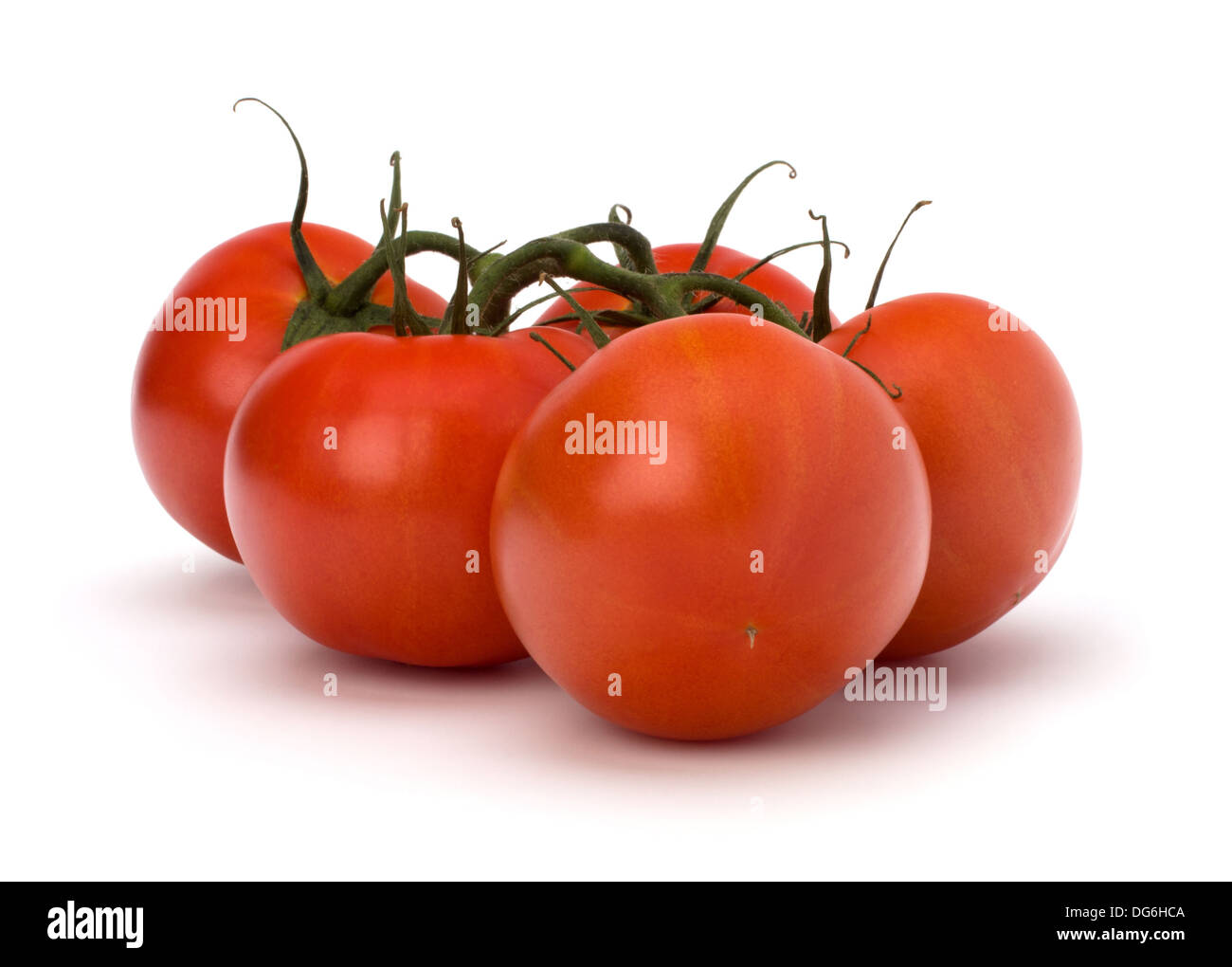 red tomato isolated on the white background Stock Photo - Alamy
