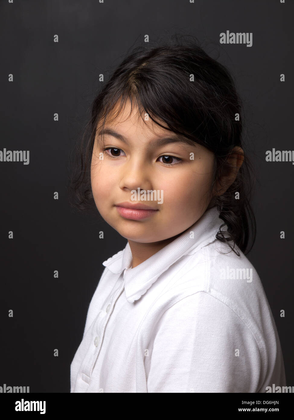 Portrait of girl in school uniform hires stock photography and images