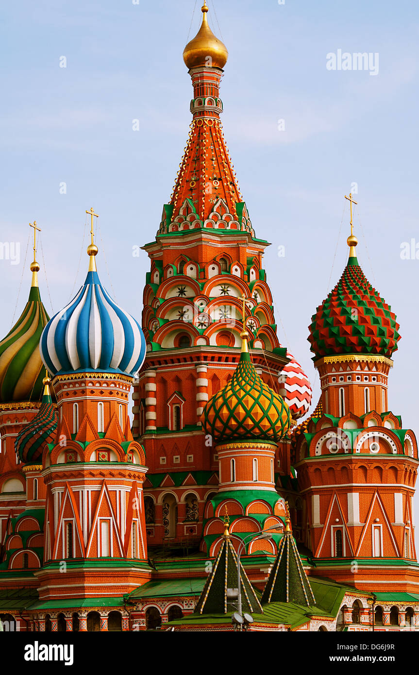 Moscow Saint Basil Cathedral Stock Photo