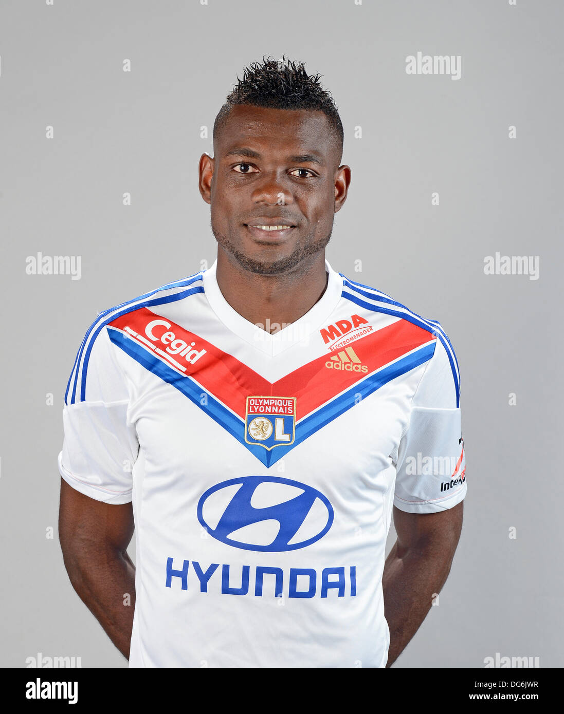 15.10.2013. French League 1 football team Lyon, official photoshoot portraits for season 2013-14. HENRI BEDIMO Stock Photo