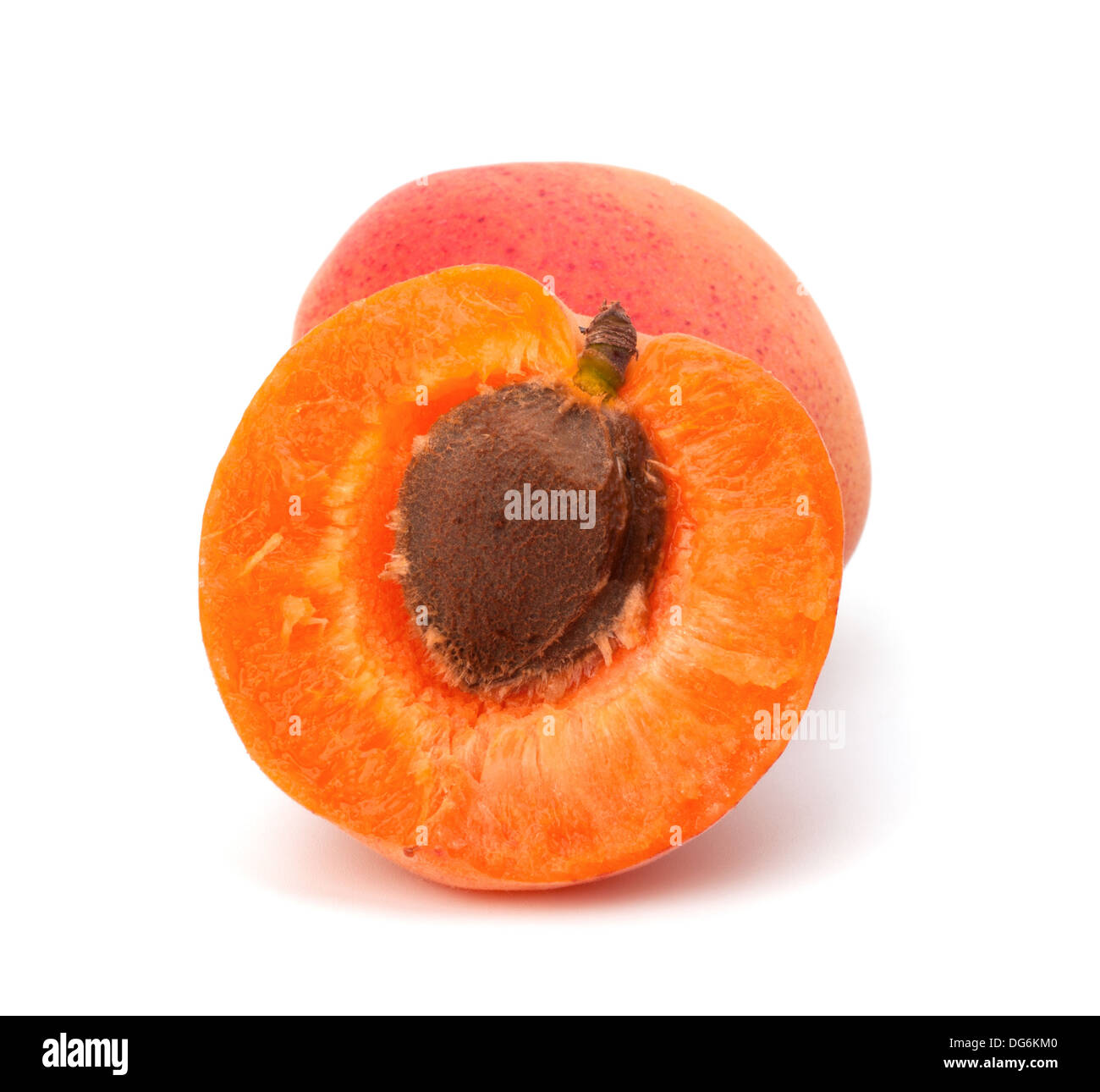 Aprocot Ripe Ripe apricot fruit isolated on white background Stock Photo - Alamy
