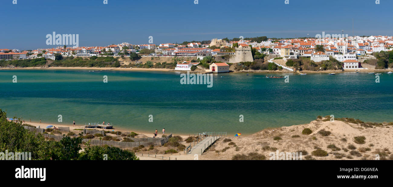 Portugal the West Alentejo coast, Vila Nova de Milfontes Stock Photo