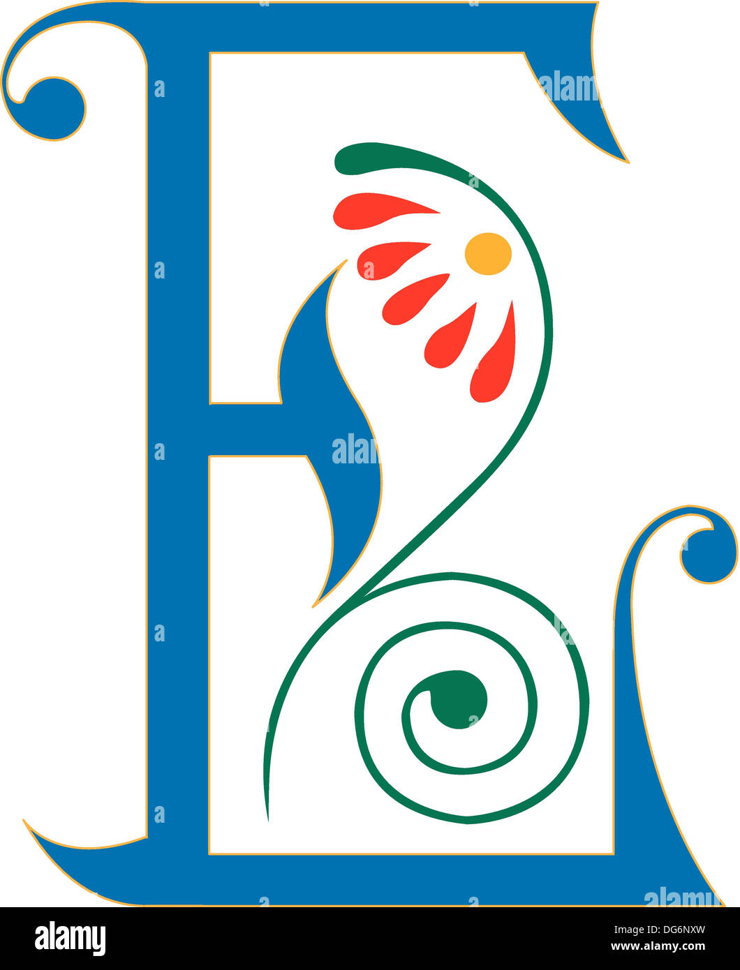 Initial caps e hi-res stock photography and images - Alamy