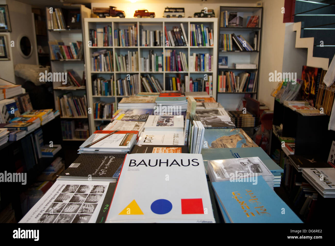Bauhaus architecture tel aviv shop store gifts israel travel buy Stock Photo