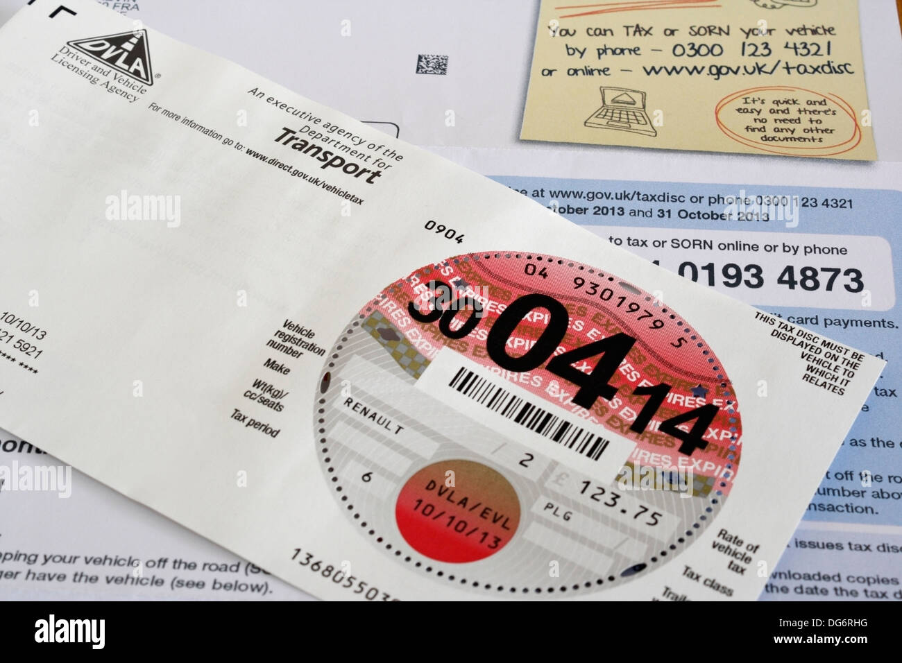 Car tax reminder hires stock photography and images Alamy