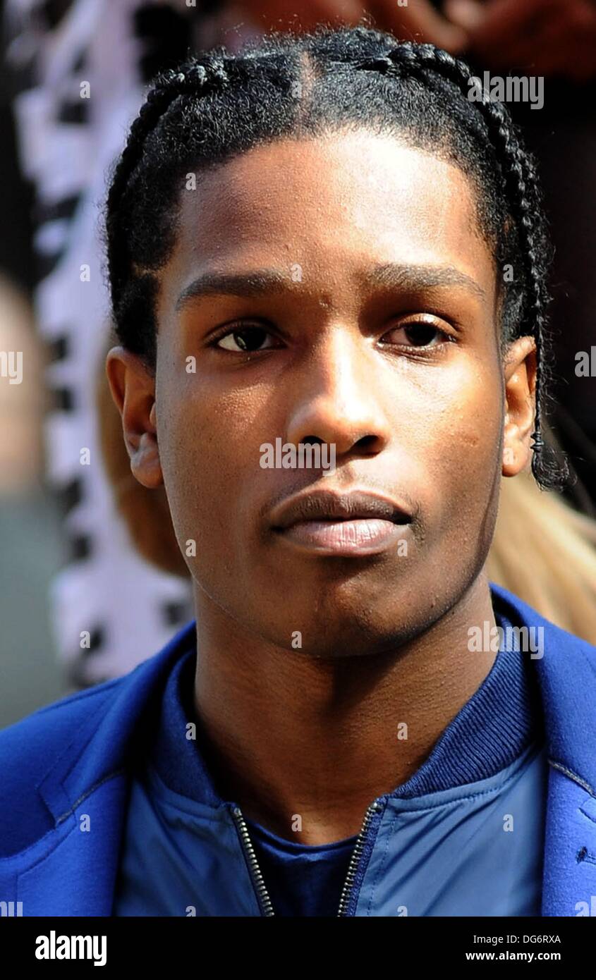 New York, NY, USA. 14th Oct, 2013. ASAP Rocky on location for DKNY ...