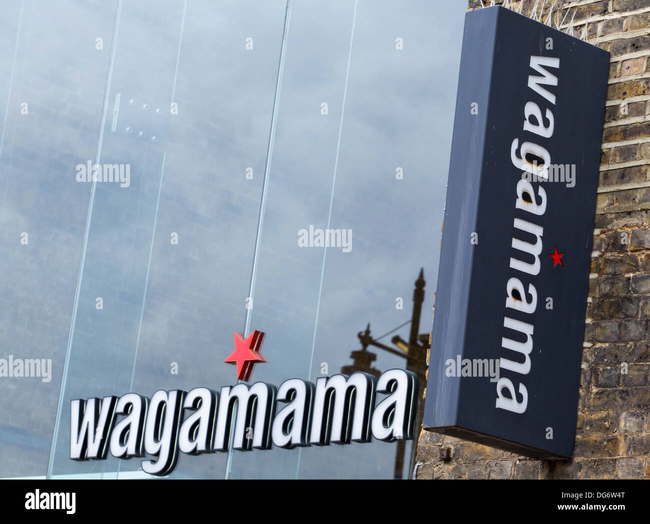 WAGAMAMA SIGN Stock Photo