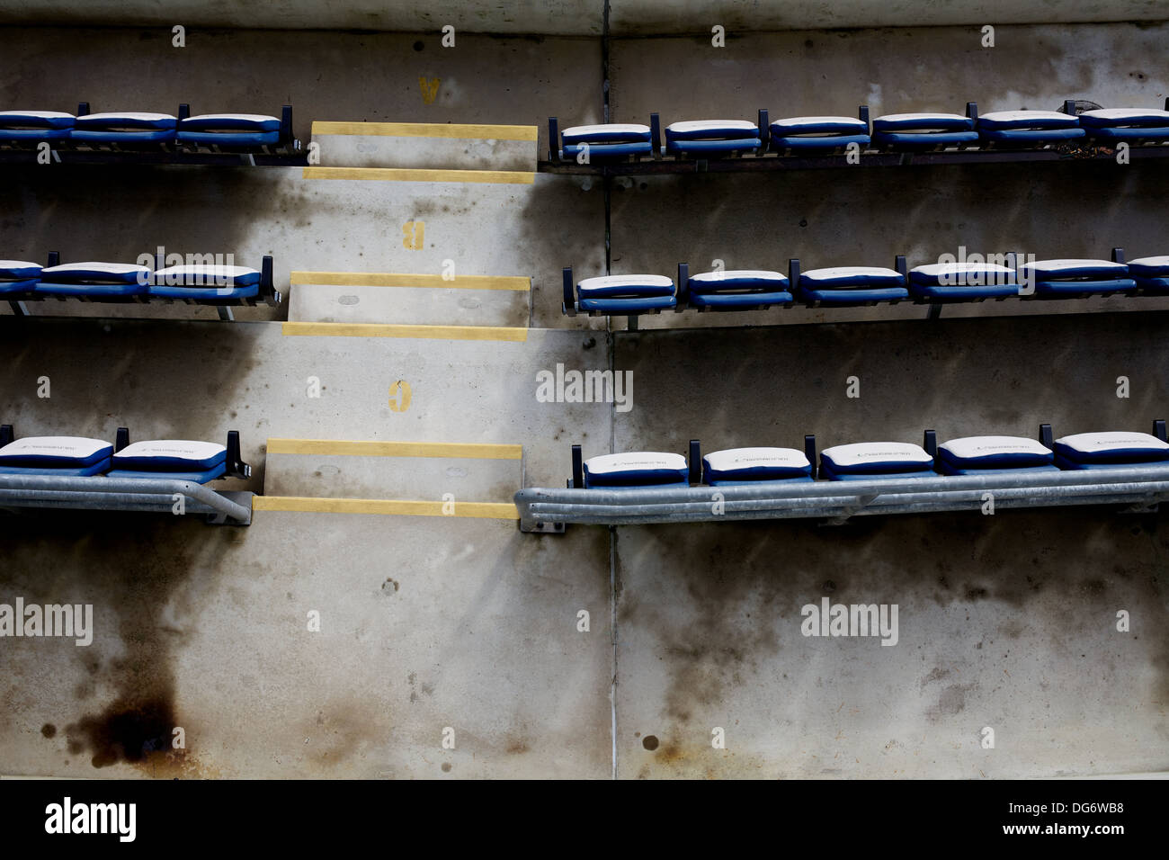aerial view of seating at Headingley Cricket ground Stock Photo Alamy