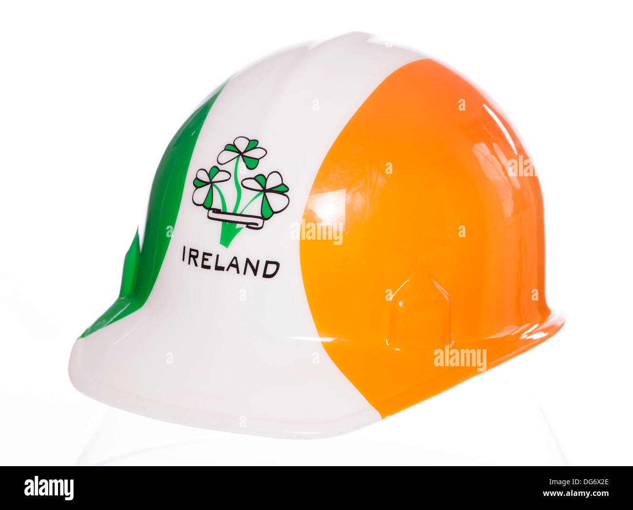 Irish hard hat studio cutout Stock Photo