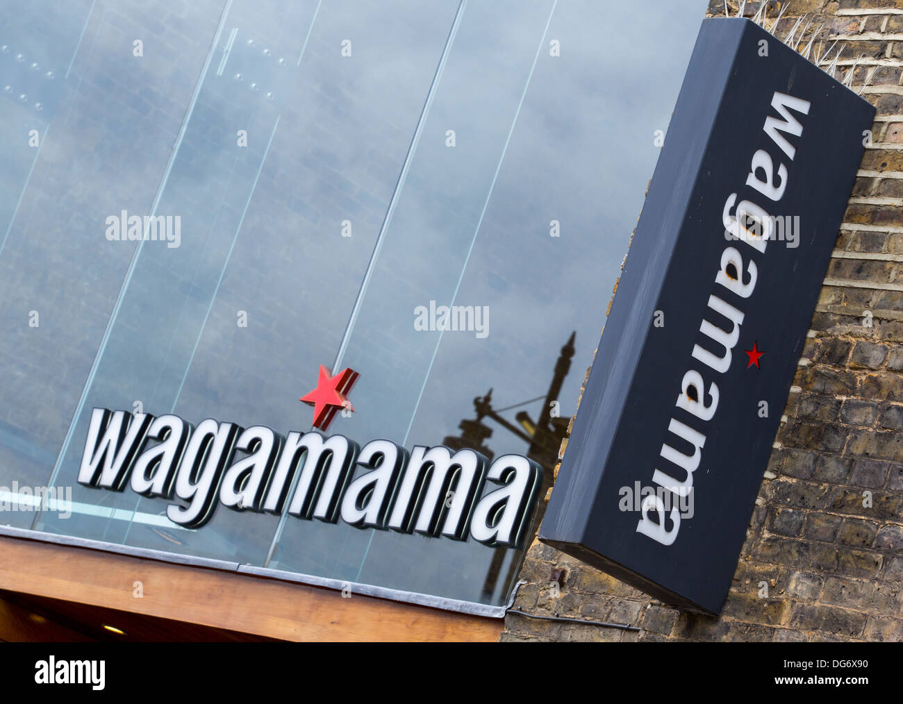 WAGAMAMA SIGN Stock Photo