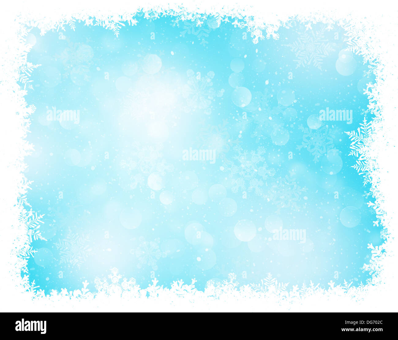 Abstract blue and white christmas background with snowflakes Stock ...