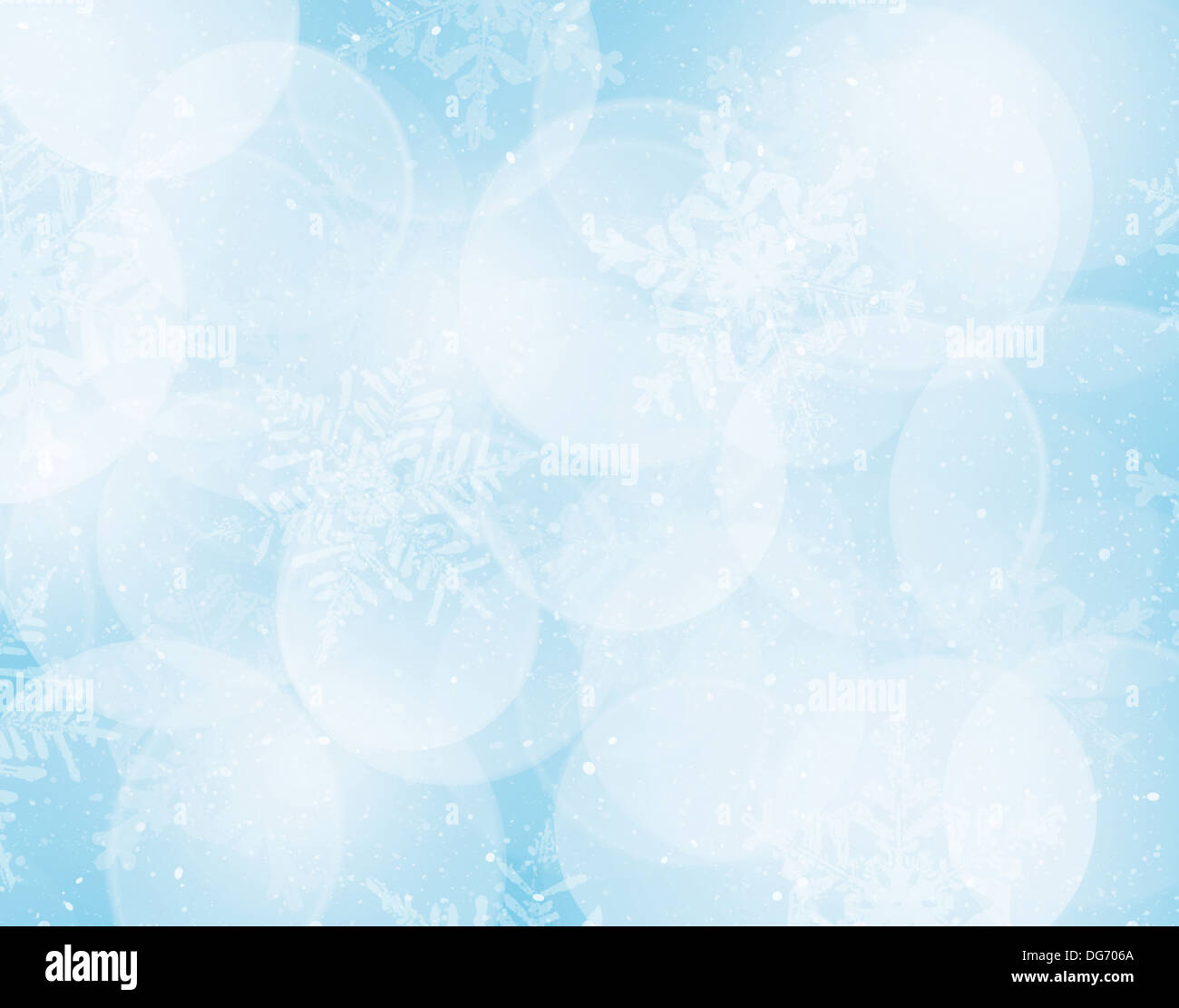 Abstract blue and white christmas background with snowflakes Stock ...