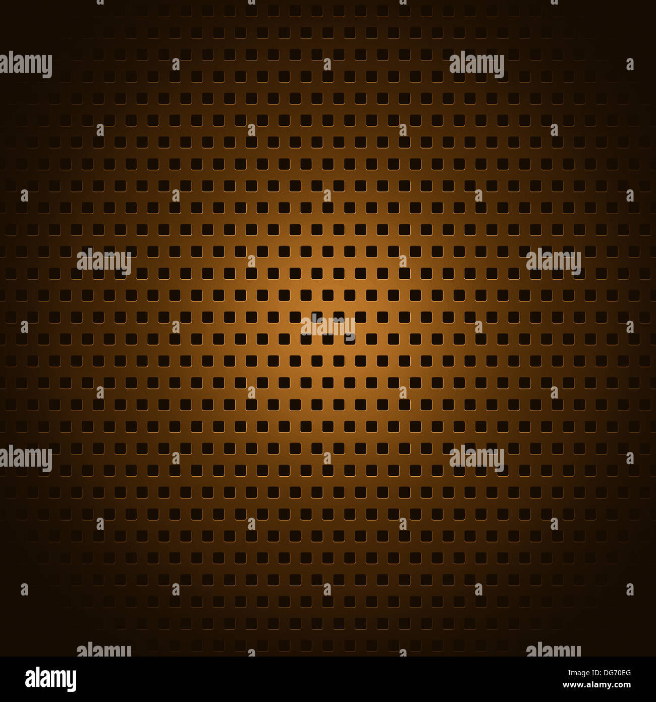 Copper square pattern texture or background Stock Photo