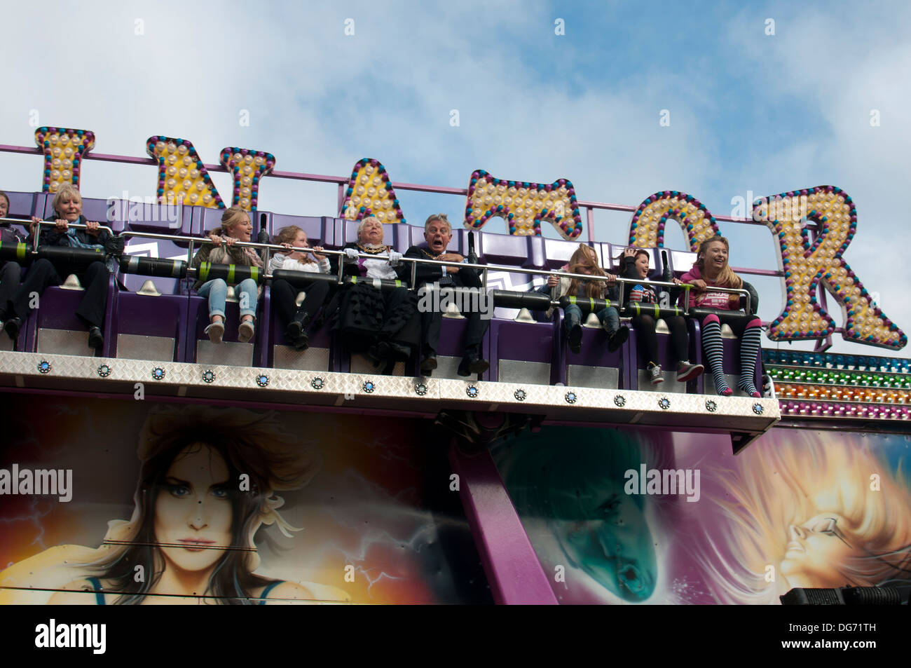 Stratford Mop Fair Stock Photo Alamy