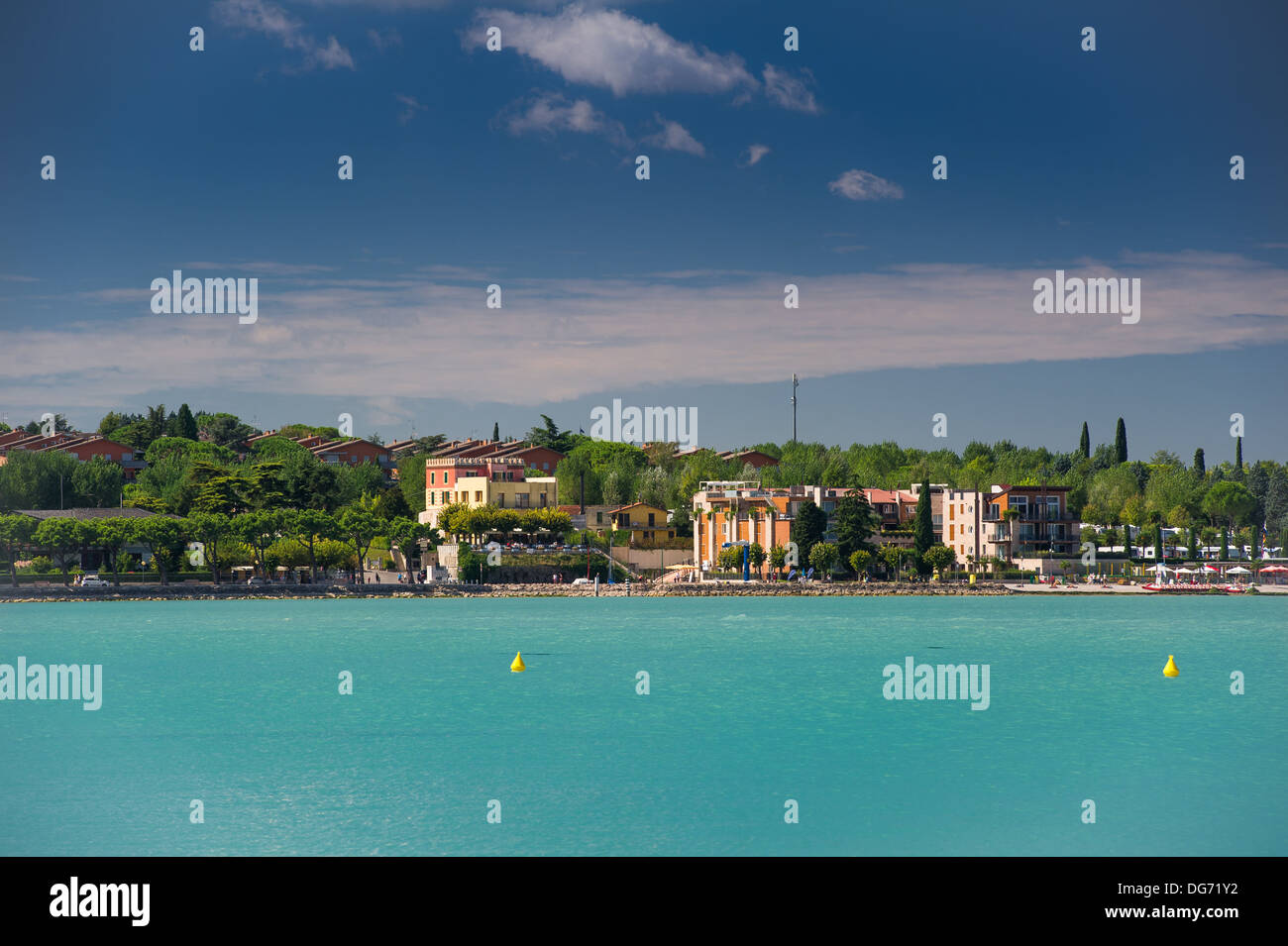 Peschiera on Garda Lake in Italy Stock Photo