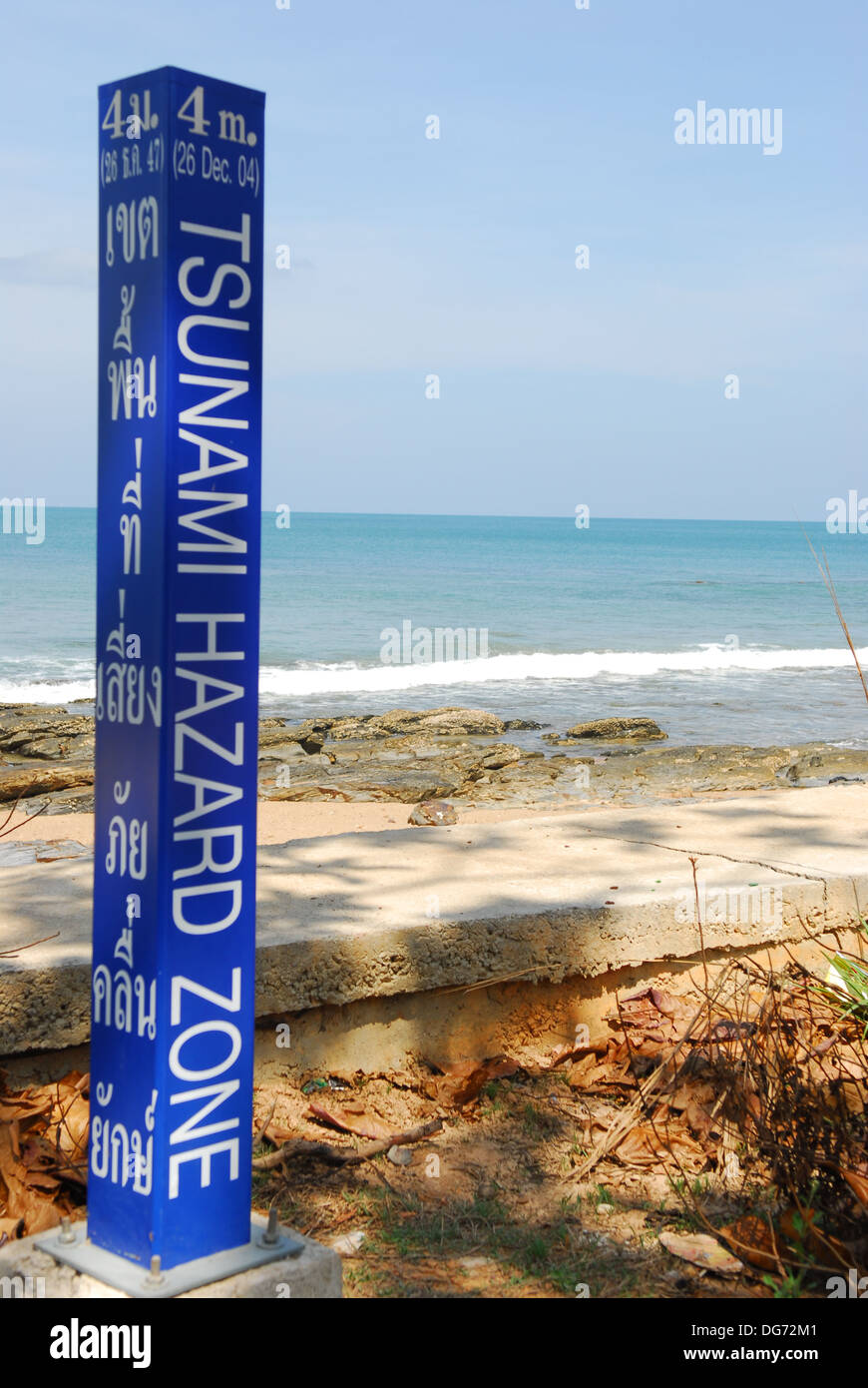 Tsunami hazard zone thailand