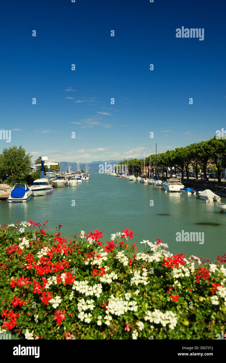 Peschiera on Garda Lake in Italy Stock Photo