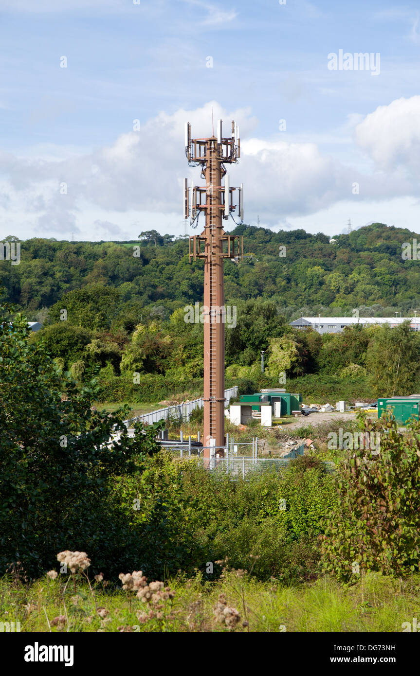 Phone tower, Grangetown Cardiff, Wales. Stock Photo