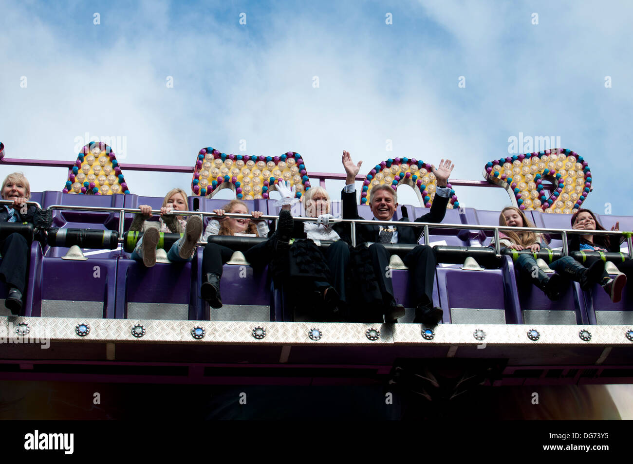 Official opening of StratforduponAvon mop fair Christopher Mills