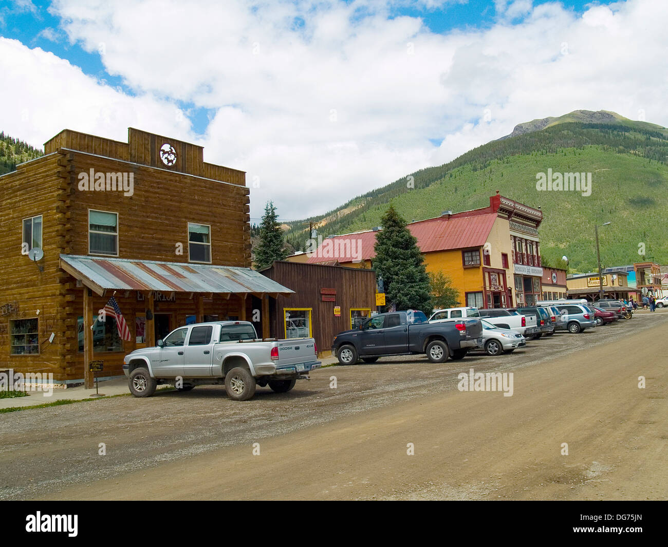 Notorious Blair Street,Silverton,Colorado Stock Photo