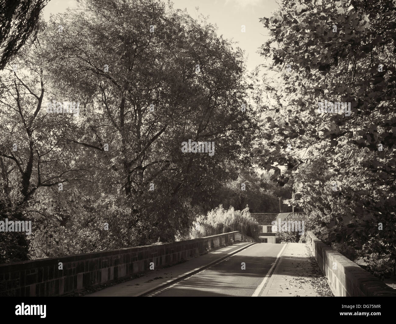 One lane bridge near Abingdon, England Stock Photo