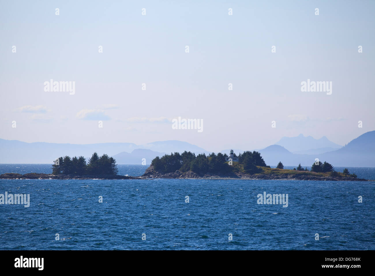 Small islands along the coast of the Alaskan panhandle Stock Photo Alamy