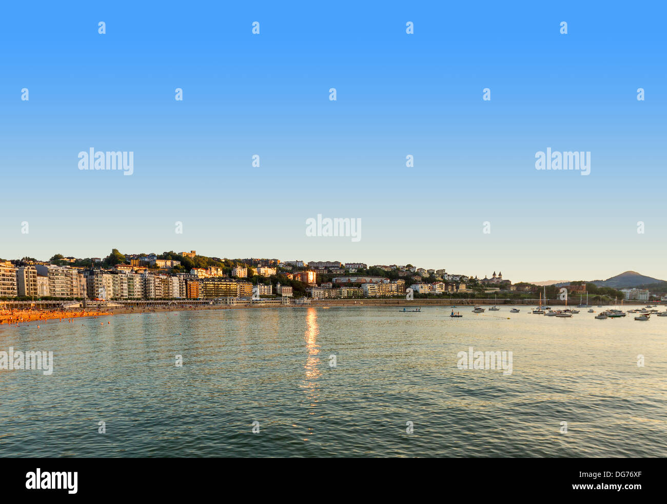 View of San Sebastian, Basque country, Spain Stock Photo