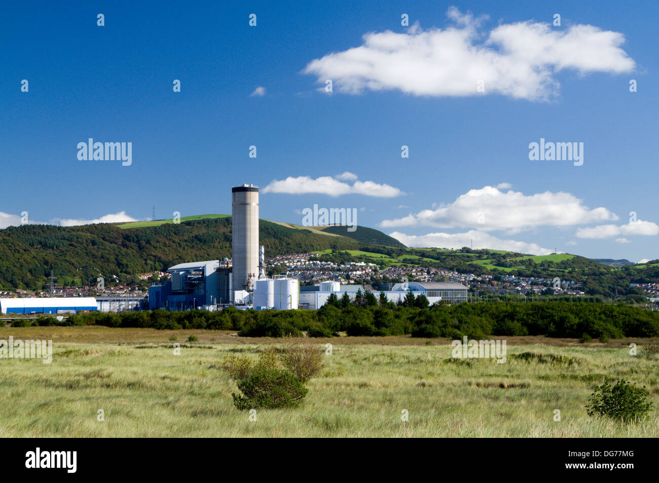 Baglan gas fired Power Station, Neath Port Talbot, South Wales. Stock Photo