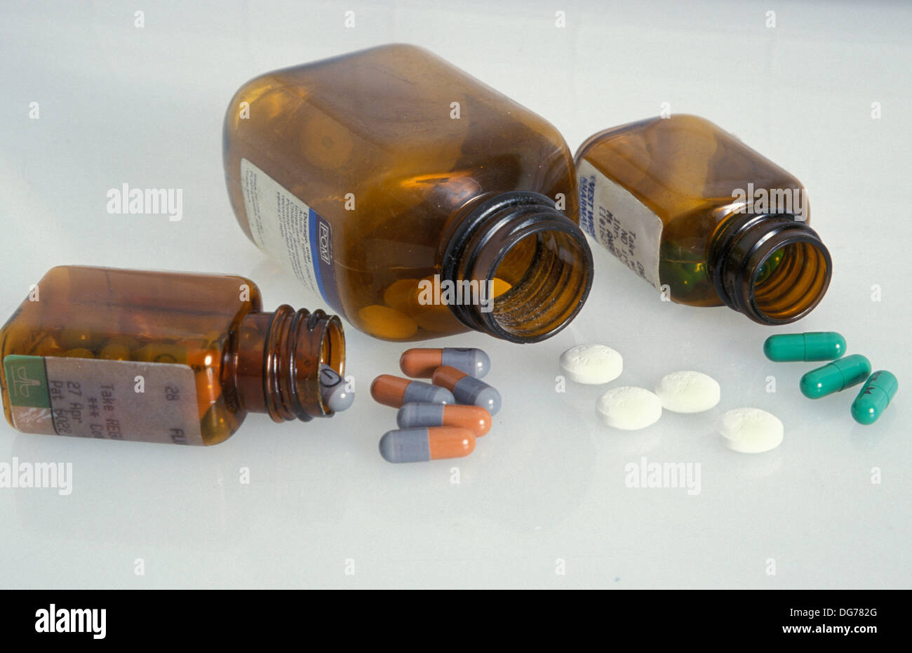 bottles of pills Stock Photo Alamy