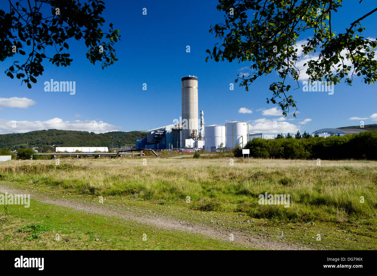 Baglan gas fired Power Station, Neath Port Talbot, South Wales. Stock Photo