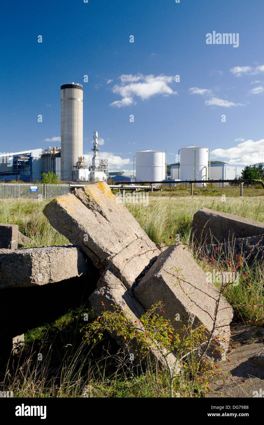 Baglan gas fired Power Station, Neath Port Talbot, South Wales. Stock Photo