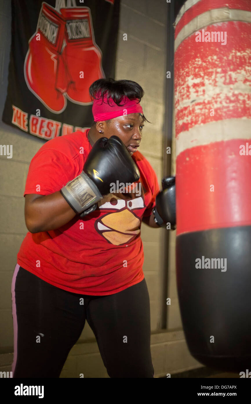 Detroit's Downtown Youth Boxing Gym Stock Photo Alamy