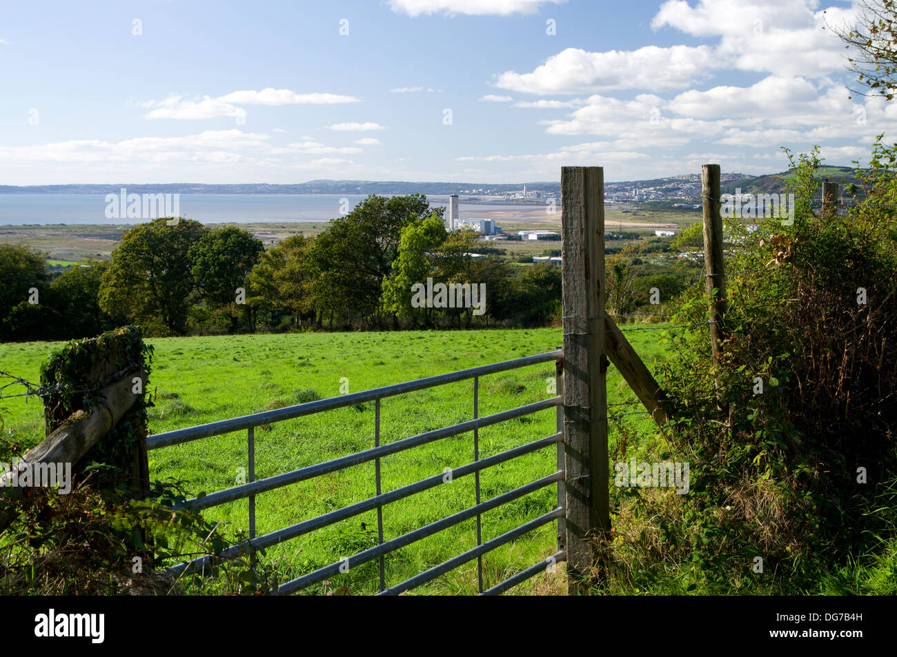 Baglan and Baglan Bay from the Wales Coastal path (high level route
