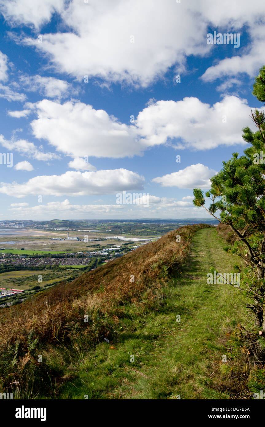Baglan and Baglan Bay from the Wales Coastal path (high level route