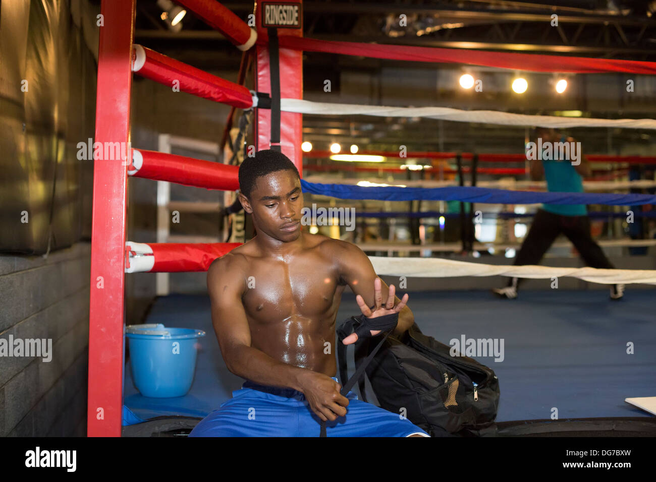 Detroit's Downtown Youth Boxing Gym Stock Photo Alamy
