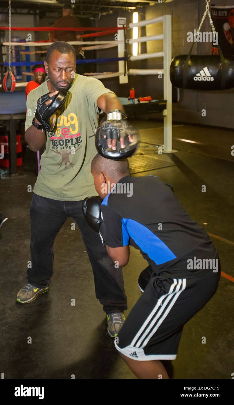 Detroit's Downtown Youth Boxing Gym Stock Photo Alamy