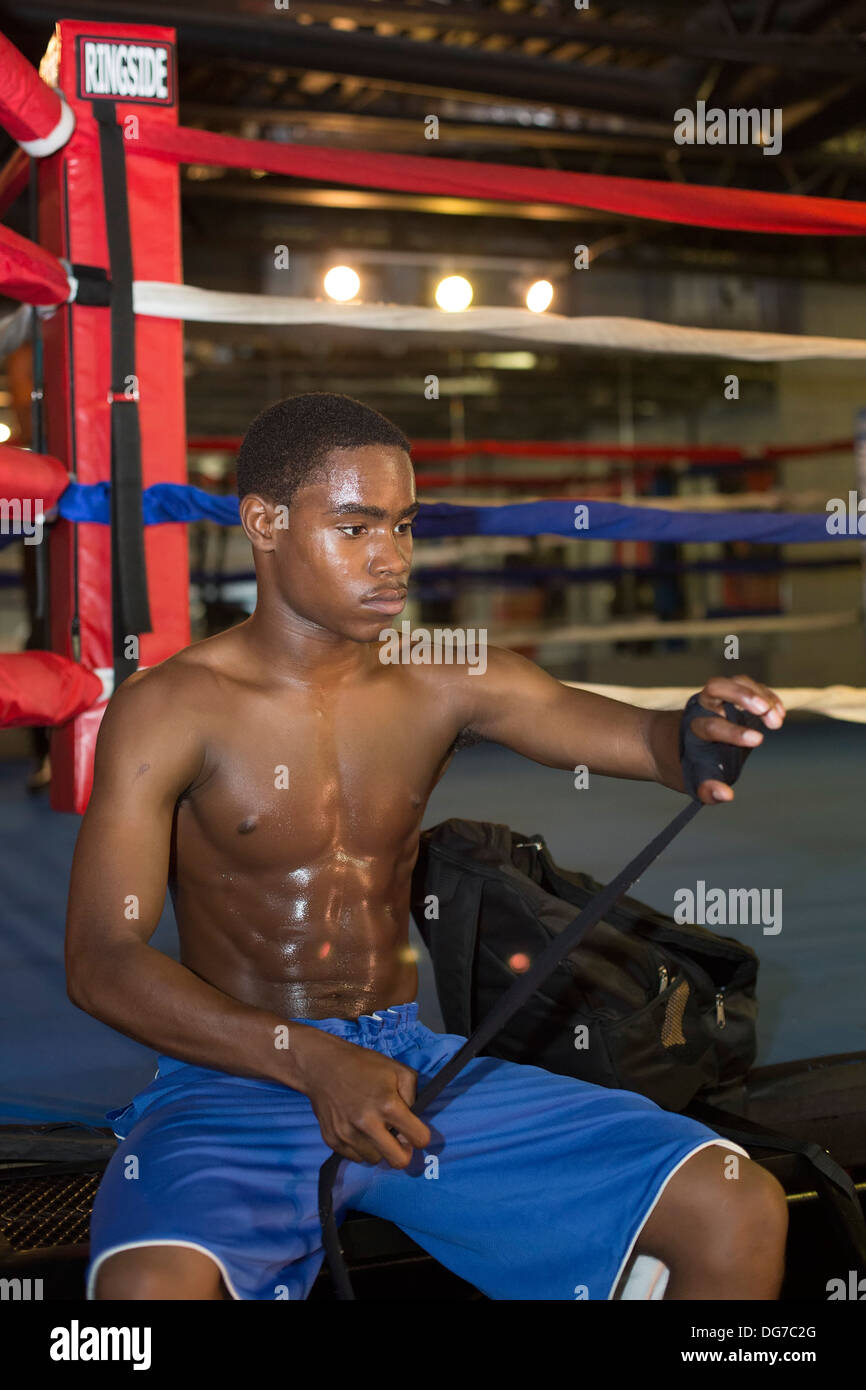 Detroit's Downtown Youth Boxing Gym Stock Photo Alamy