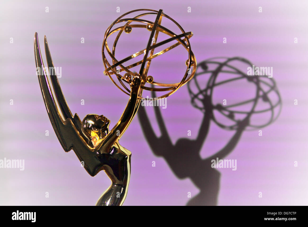 Close up of an Emmy award Stock Photo