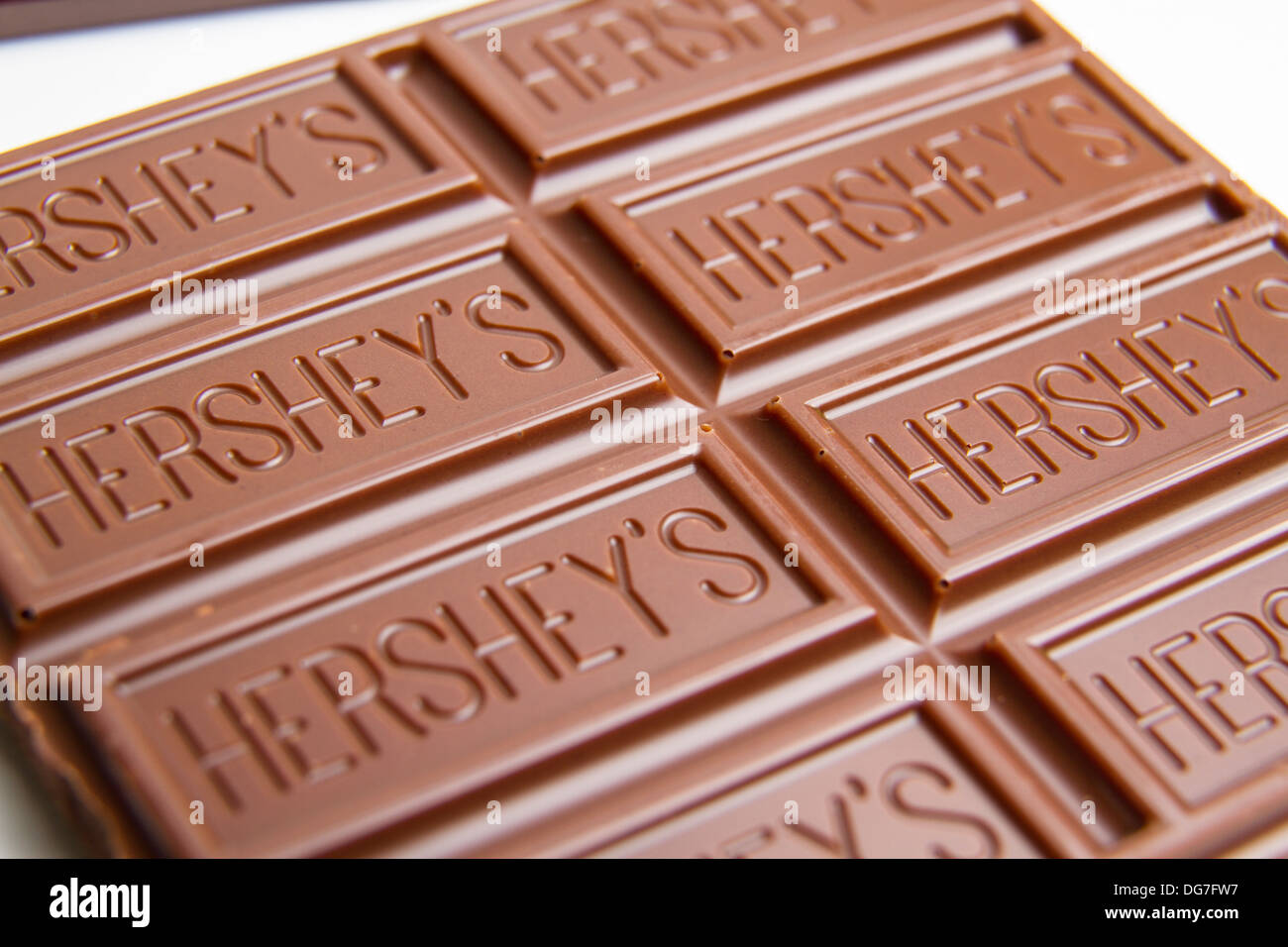 Hershey milk chocolate candy bar Stock Photo Alamy