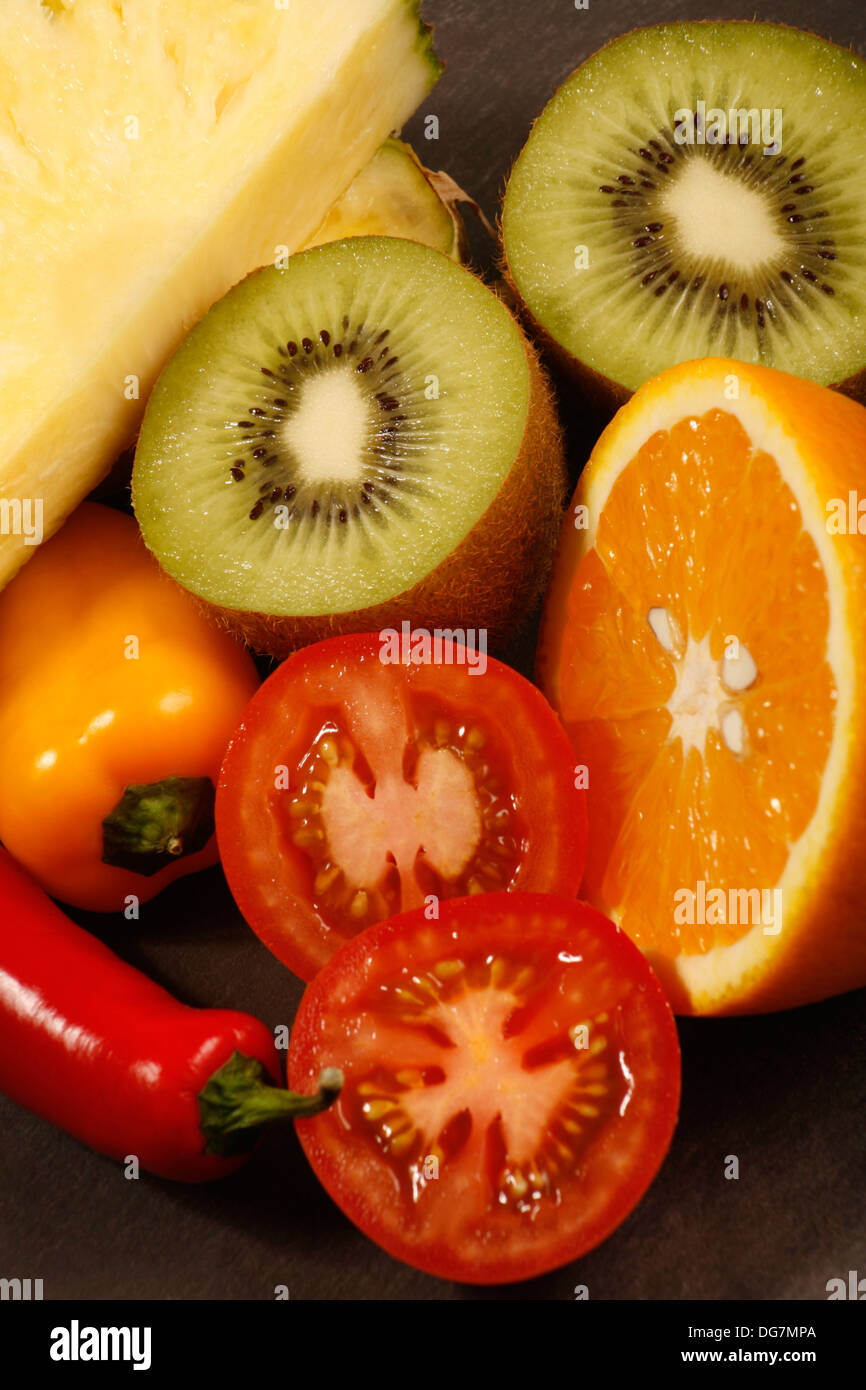 Foods Rich in Vitamin C Stock Photo Alamy
