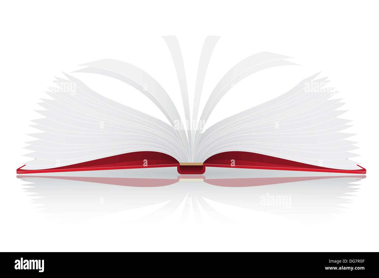 open book illustration isolated on white background Stock Photo - Alamy