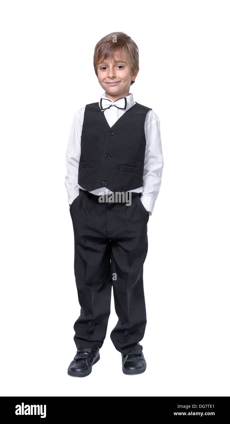 little boy in a tuxedo, isolate on white background Stock Photo Alamy