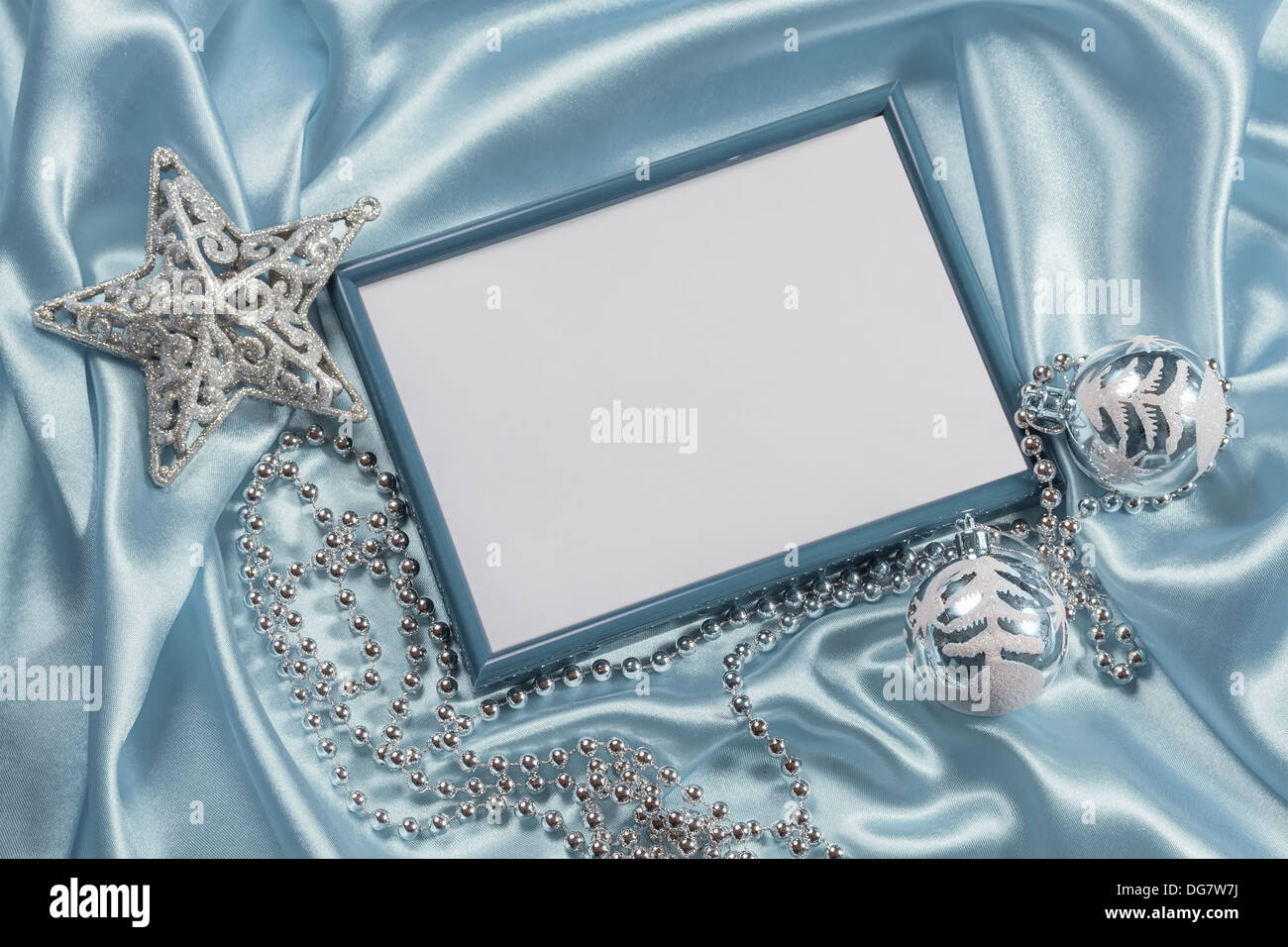 Christmas background with frame for photo