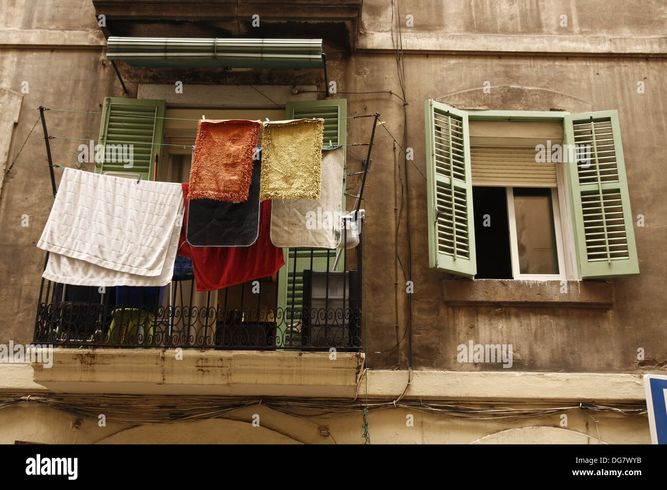 Hanging Clothes Drying Barcelona Spain High Resolution Stock Photography  and Images - Alamy