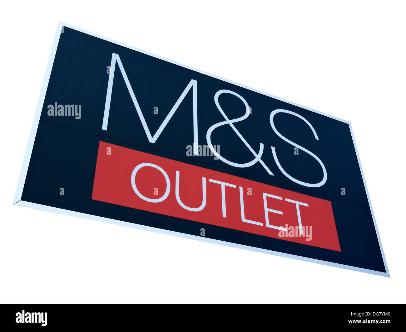 M&S Outlet sign Stock Photo