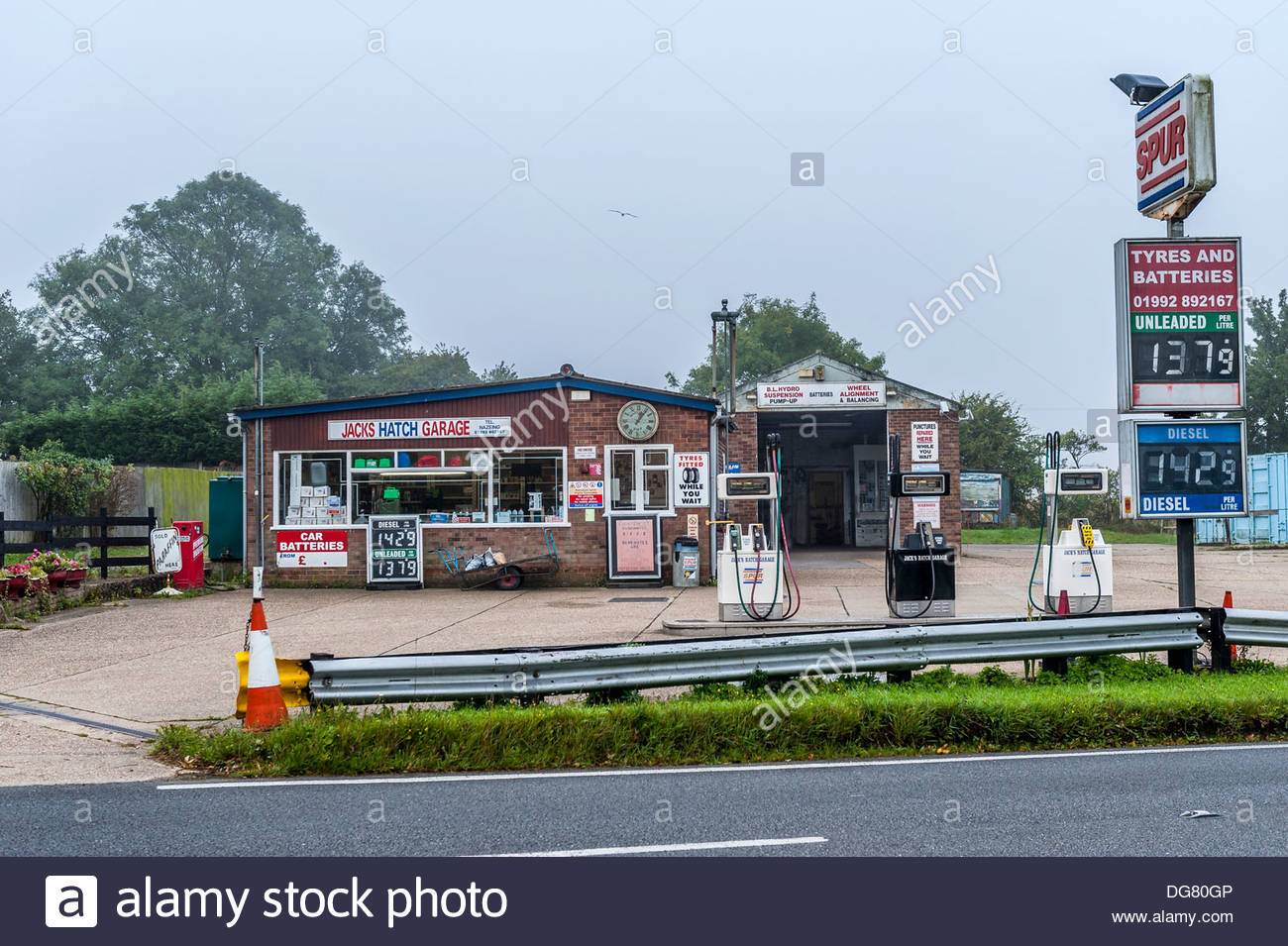 Jacks Hatch Garage And Petrol Station Between Harlow And Epping