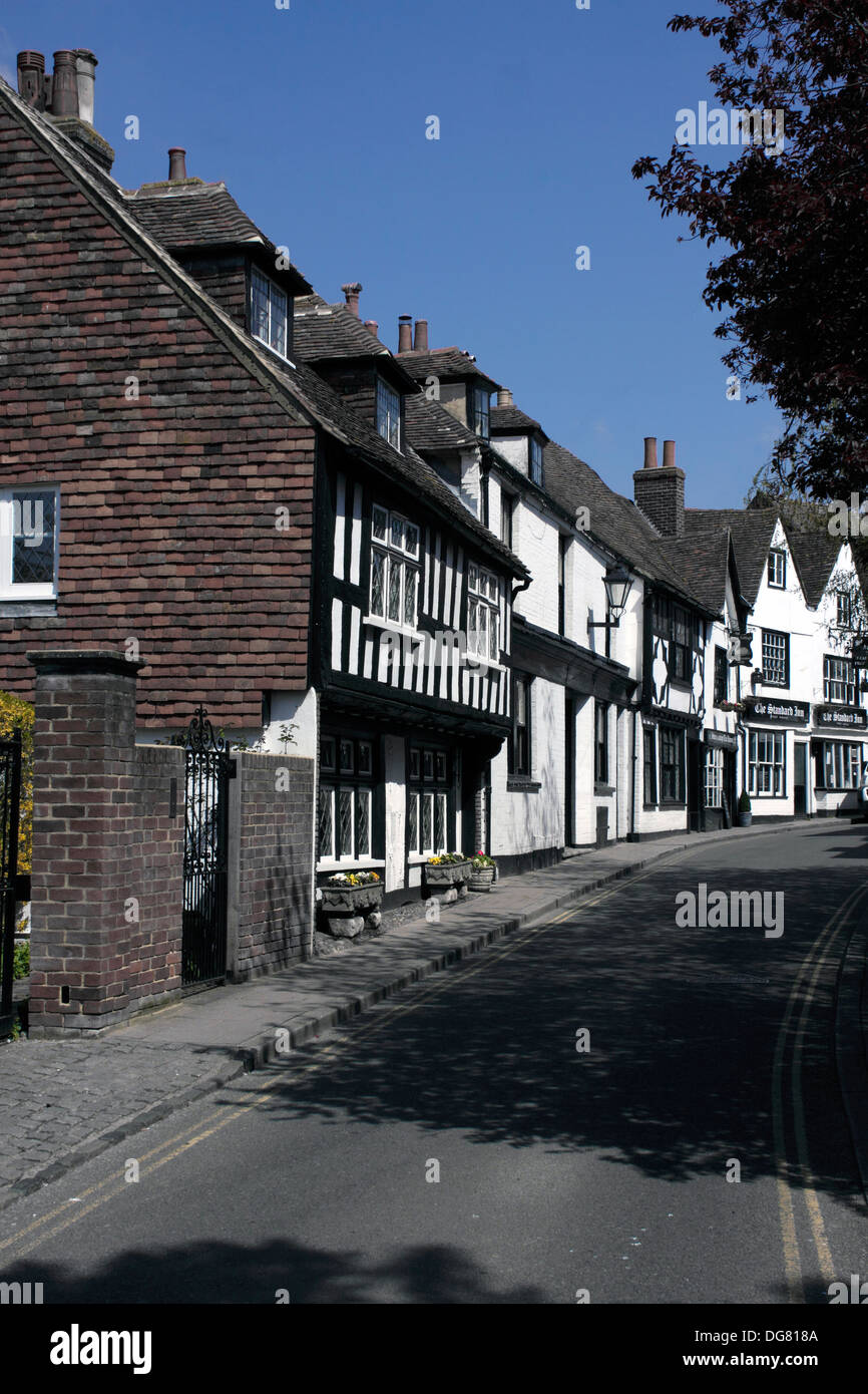 HISTORIC BUILDINGS IN THE MINT. RYE. EAST SUSSEX Stock Photo Alamy