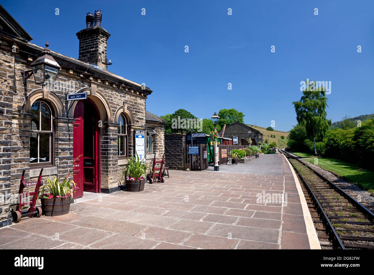 England West Yorkshire Oakworth Station on the Keighley & Worth Valley